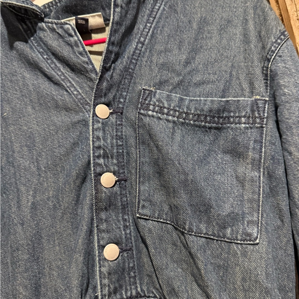 🍡NWOT Denim Women's romper long sleeve and shorts - Picture 2 of 6